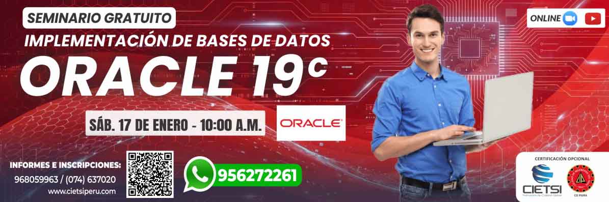 seminario gratuito implementaciOn de bases de datos con oracle 19c 2026